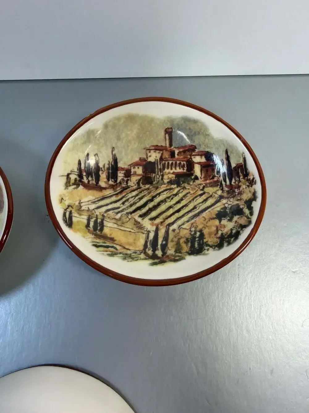 Williams-Sonoma Tuscan Landscape Dipping Bowls, Set‎ of 3, 4.5